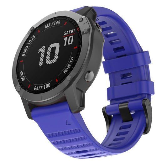 For Garmin Fenix 7X Silicone Watch Band(Sapphire Blue) - Watch Bands by buy2fix | Online Shopping UK | buy2fix