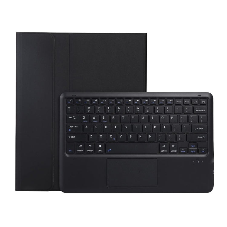 A800B-A Split Bluetooth Keyboard Leather Case with Holder & Pen Slot & Touchpad For Samsung Galaxy Tab S8+ X800(Black) - Samsung Keyboard by buy2fix | Online Shopping UK | buy2fix