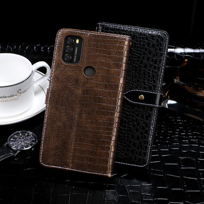 For Blackview A70 Pro idewei Crocodile Texture Leather Phone Case(Dark Blue) - More Brand by idewei | Online Shopping UK | buy2fix