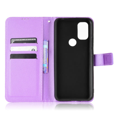 For Blackview A70 2021 Diamond Texture Leather Phone Case(Purple) - More Brand by buy2fix | Online Shopping UK | buy2fix