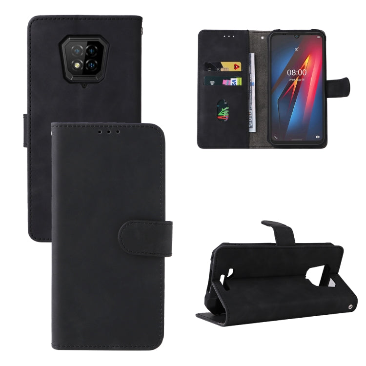For Ulefone Armor 8 Skin Feel Magnetic Buckle Calf Texture Leather Phone Case(Black) - Ulefone Cases by buy2fix | Online Shopping UK | buy2fix