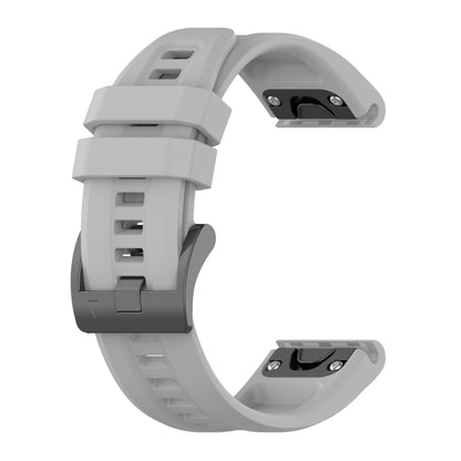 For Garmin Fenix 7 Quick Release Silicone Watch Band(Grey) - Watch Bands by buy2fix | Online Shopping UK | buy2fix