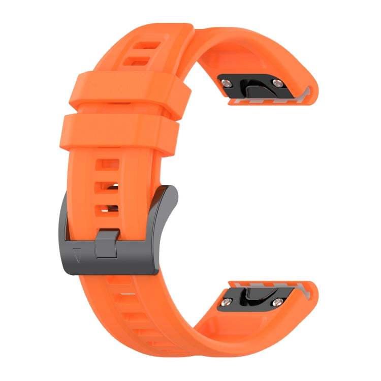 For Garmin Fenix 7S Quick Release Silicone Watch Band(Orange) - Watch Bands by buy2fix | Online Shopping UK | buy2fix