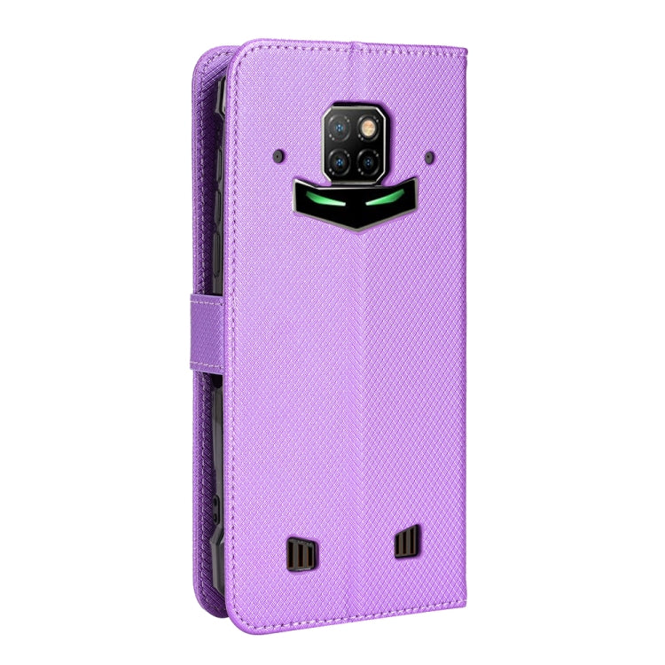 For Doogee S88 Pro / S88 Plus Diamond Texture Leather Phone Case(Purple) - Doogee Cases by buy2fix | Online Shopping UK | buy2fix