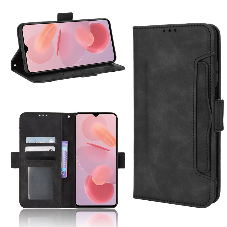 For Ulefone Note 12P Skin Feel Calf Pattern Leather Phone Case(Black) - Ulefone Cases by buy2fix | Online Shopping UK | buy2fix