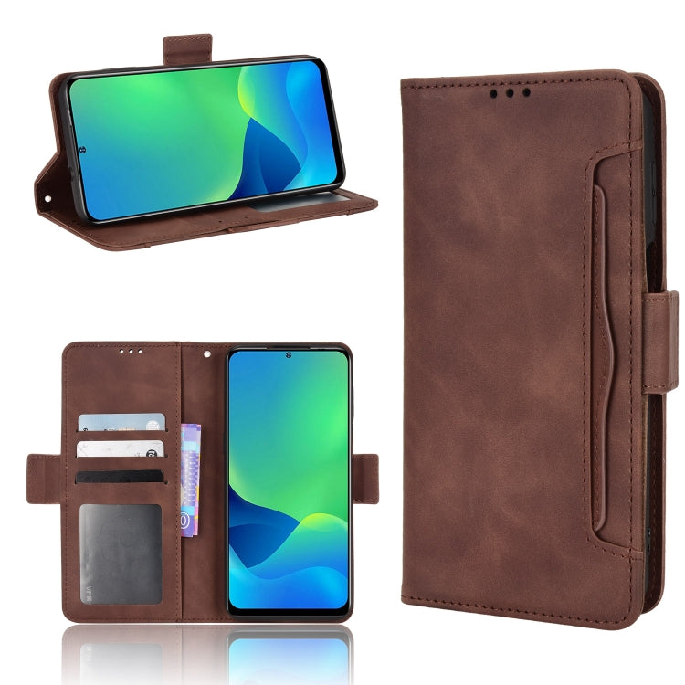 For Ulefone Note 13P Skin Feel Calf Pattern Leather Phone Case(Brown) - Ulefone Cases by buy2fix | Online Shopping UK | buy2fix