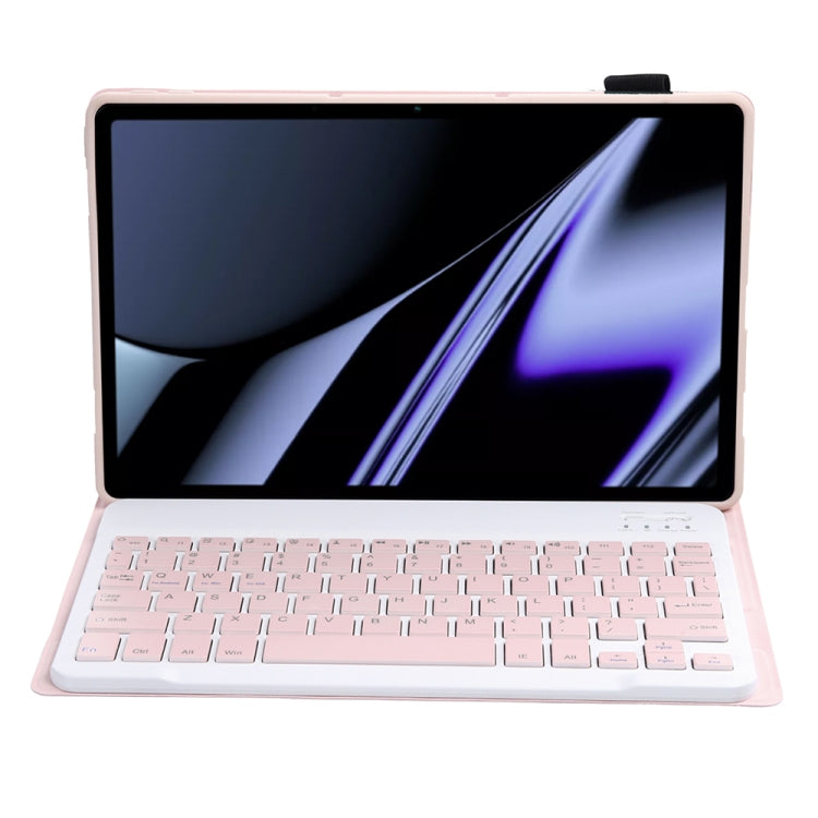 OP11 Lambskin Texture Ultra-thin Bluetooth Keyboard Leather Case For OPPO Pad 11 inch(Pink) - Others Keyboard by buy2fix | Online Shopping UK | buy2fix