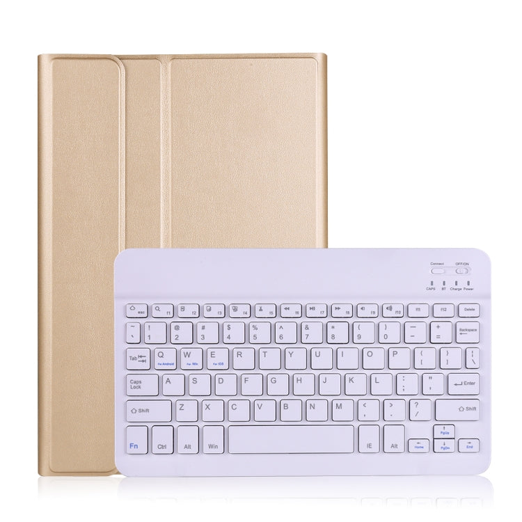 A700 Ultra-thin Bluetooth Keyboard Leather Case For Samsung Galaxy Tab S8 11 inch SM-X700 / SM-X706(Gold) - Samsung Keyboard by buy2fix | Online Shopping UK | buy2fix