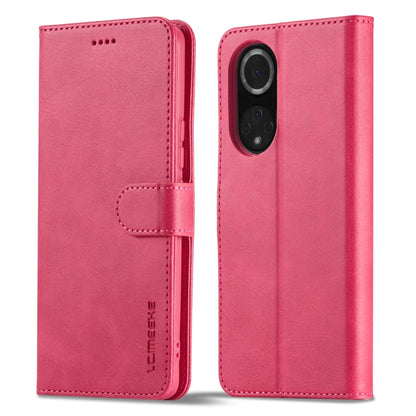 For Honor 50 / nova 9 LC.IMEEKE Calf Texture Leather Phone Case(Red) - Honor Cases by LC.IMEEKE | Online Shopping UK | buy2fix