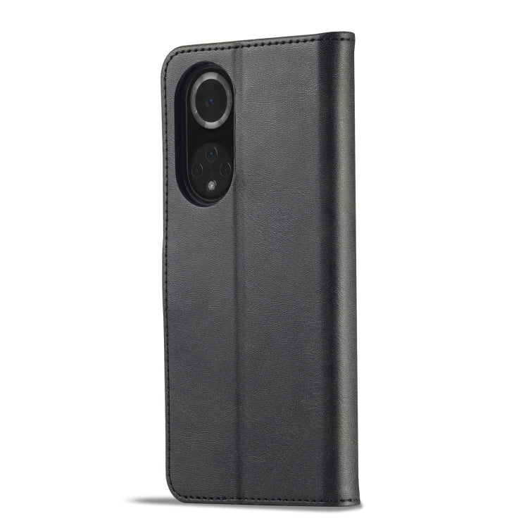 For Honor 50 Pro / nova 9 Pro LC.IMEEKE Calf Texture Leather Phone Case(Black) - Honor Cases by LC.IMEEKE | Online Shopping UK | buy2fix