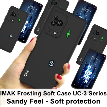 For Xiaomi Black Shark 5 Pro IMAK UC-3 Series Shockproof Frosted TPU Phone Case(Black) - Xiaomi Cases by imak | Online Shopping UK | buy2fix