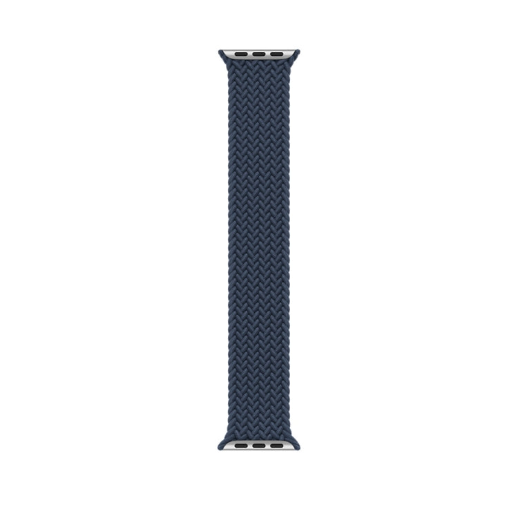 135mm Nylon Braided Watch Band For Apple Watch Ultra 49mm&Watch Ultra 2 49mm / Series 9&8&7 45mm / SE 3&SE 2&6&SE&5&4 44mm / 3&2&1 42mm(Dark Blue) - Watch Bands by buy2fix | Online Shopping UK | buy2fix