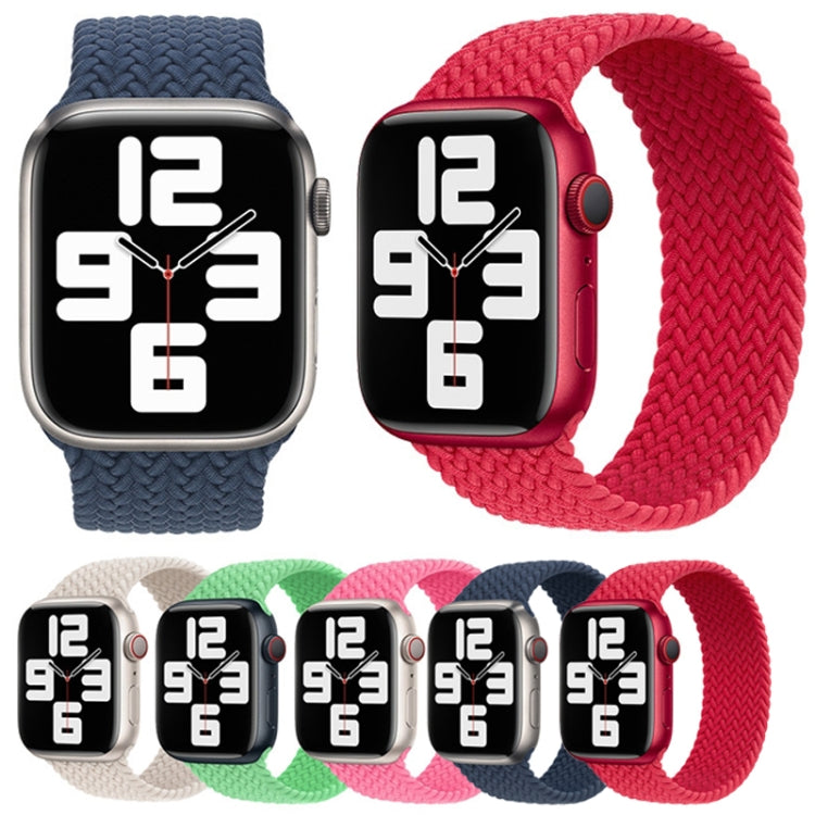 135mm Nylon Braided Watch Band For Apple Watch Ultra 49mm&Watch Ultra 2 49mm / Series 9&8&7 45mm / SE 3&SE 2&6&SE&5&4 44mm / 3&2&1 42mm(Dark Blue) - Watch Bands by buy2fix | Online Shopping UK | buy2fix