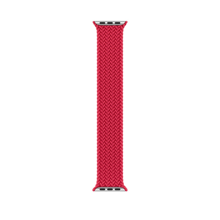 165mm Nylon Braided Watch Band For Apple Watch Ultra 49mm&Watch Ultra 2 49mm / Series 9&8&7 45mm / SE 3&SE 2&6&SE&5&4 44mm / 3&2&1 42mm(Red) - Watch Bands by buy2fix | Online Shopping UK | buy2fix