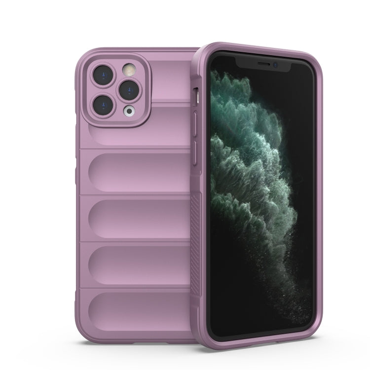 For iPhone 11 Pro Max Magic Shield TPU + Flannel Phone Case (Purple) - iPhone 11 Pro Max Cases by buy2fix | Online Shopping UK | buy2fix