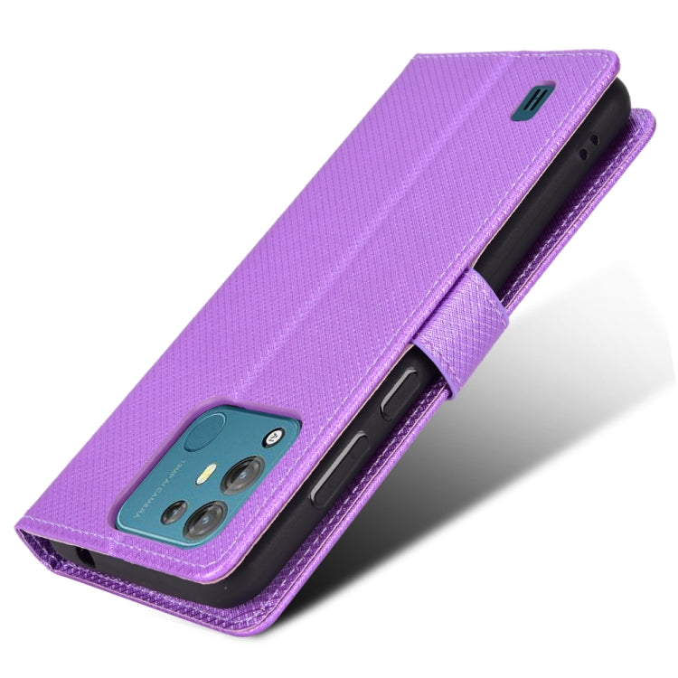 For Blackview A55 Pro Diamond Texture Leather Phone Case(Purple) - More Brand by buy2fix | Online Shopping UK | buy2fix