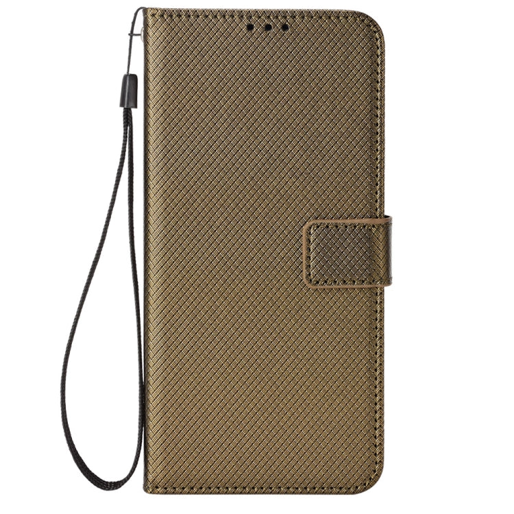 For Blackview A55 Pro Diamond Texture Leather Phone Case(Brown) - More Brand by buy2fix | Online Shopping UK | buy2fix