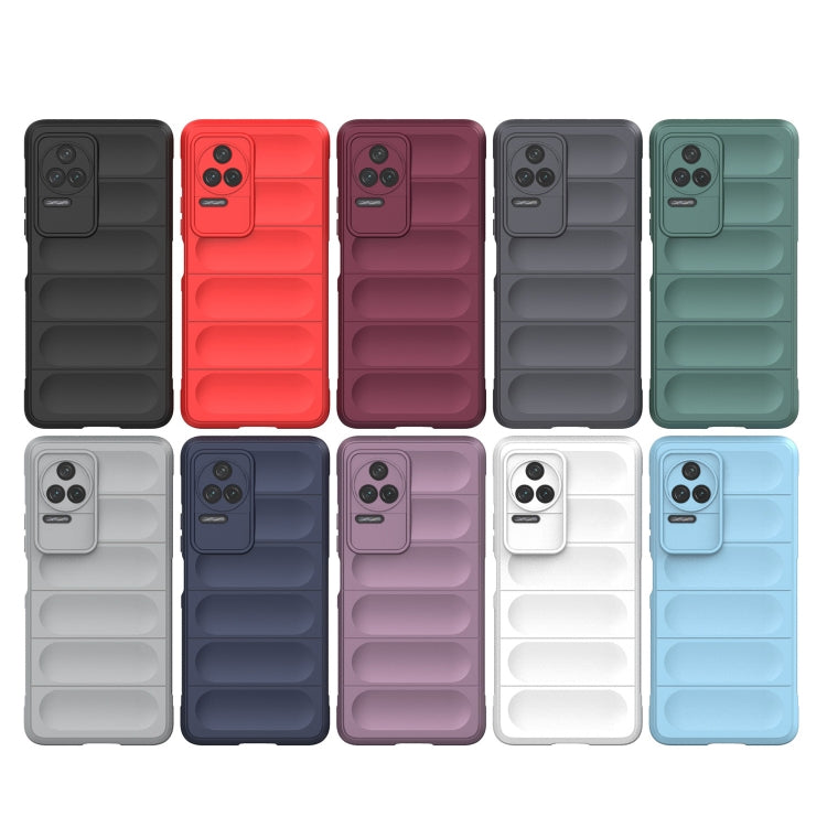 For Xiaomi Redmi K50 Pro Magic Shield TPU + Flannel Phone Case(Grey) - Xiaomi Cases by buy2fix | Online Shopping UK | buy2fix