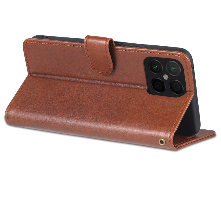 For Honor X8 / X30i AZNS Sheepskin Texture Flip Leather Phone Case(Brown) - Honor Cases by AZNS | Online Shopping UK | buy2fix