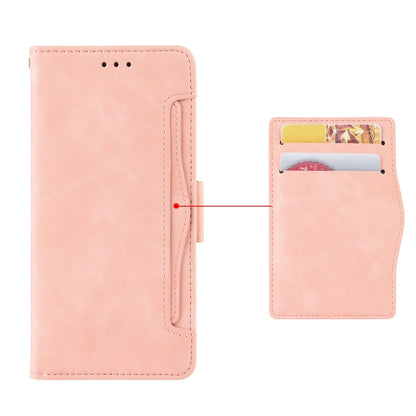 For Blackview A95 Skin Feel Calf Texture Card Slots Leather Phone Case(Pink) - More Brand by buy2fix | Online Shopping UK | buy2fix