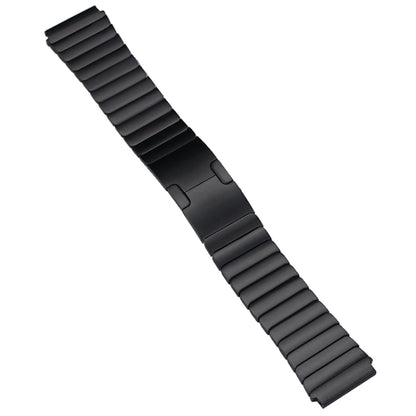 22mm Original Buckle Steel Watch Band(Black) - Watch Bands by buy2fix | Online Shopping UK | buy2fix