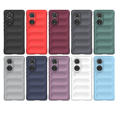 For Huawei Nova 9 Pro/Honor 50 Pro Magic Shield TPU + Flannel Phone Case(Dark Grey) - Huawei Cases by buy2fix | Online Shopping UK | buy2fix