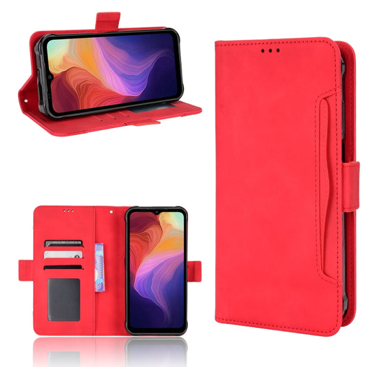 For Ulefone Power Armor 14 / 14 Pro Skin Feel Calf Texture Card Slots Leather Phone Case(Red) - Ulefone Cases by buy2fix | Online Shopping UK | buy2fix