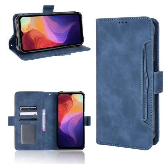 For Ulefone Power Armor 14 / 14 Pro Skin Feel Calf Texture Card Slots Leather Phone Case(Blue) - Ulefone Cases by buy2fix | Online Shopping UK | buy2fix