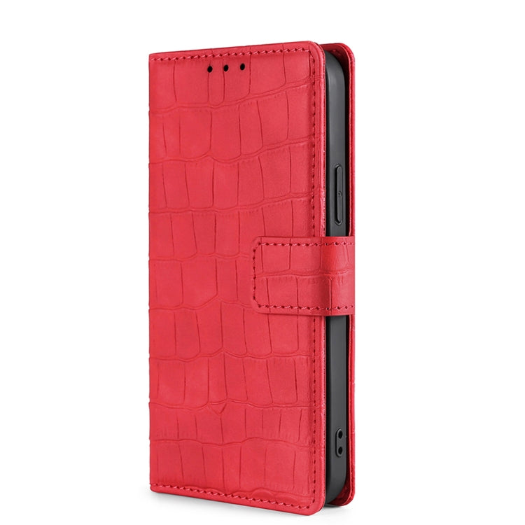 For Blackview A70 Skin Feel Crocodile Magnetic Clasp Leather Phone Case(Red) - More Brand by buy2fix | Online Shopping UK | buy2fix