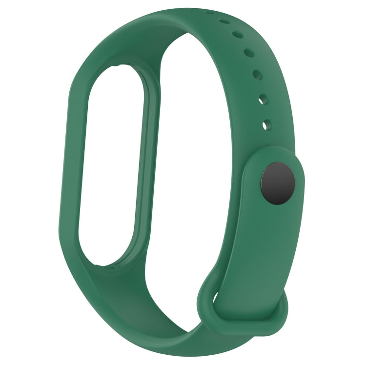For Xiaomi Mi Band 7 / 7NFC / 6 / 6 NFC / 5 / 5 NFC / Amazfit Band 5 Official Silicone Watch Band(Dark Green) - Watch Bands by buy2fix | Online Shopping UK | buy2fix