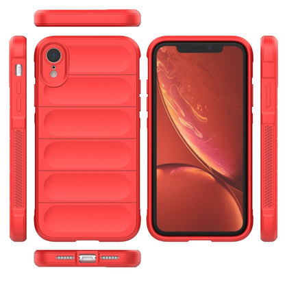 For iPhone XR Magic Shield TPU + Flannel Phone Case(Black) - More iPhone Cases by buy2fix | Online Shopping UK | buy2fix