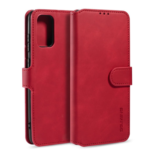 For Galaxy S20 DG.MING Retro Oil Side Horizontal Flip Case with Holder & Card Slots & Wallet(Red) - Galaxy Phone Cases by DG.MING | Online Shopping UK | buy2fix