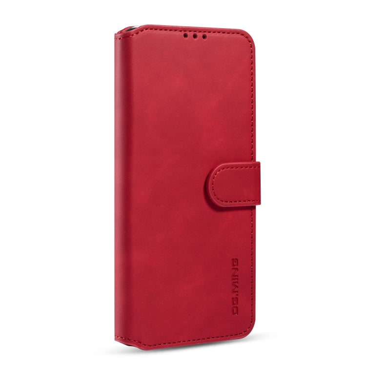 For Galaxy S20 Ultra DG.MING Retro Oil Side Horizontal Flip Case with Holder & Card Slots & Wallet(Red) - Galaxy Phone Cases by DG.MING | Online Shopping UK | buy2fix