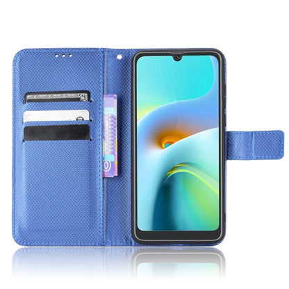 For Blackview A50 Diamond Texture Leather Phone Case(Blue) - More Brand by buy2fix | Online Shopping UK | buy2fix