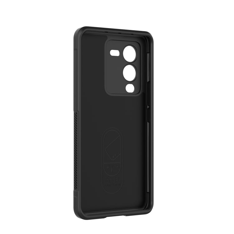 For vivo S15 Pro 5G Magic Shield TPU + Flannel Phone Case(Dark Green) - vivo Cases by buy2fix | Online Shopping UK | buy2fix