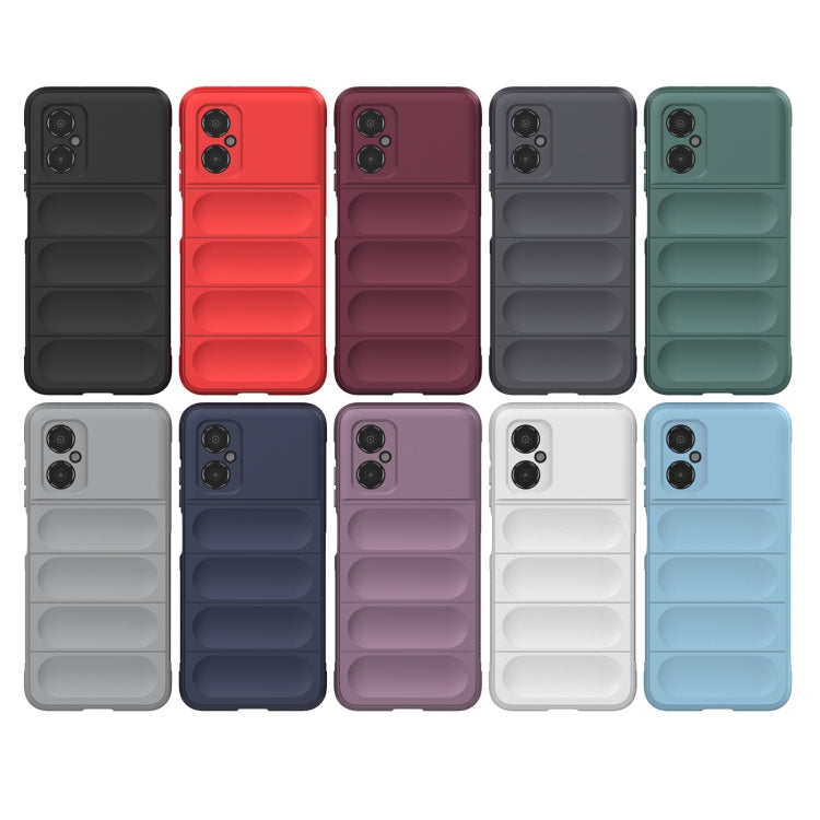 For Xiaomi Poco M4 5G Magic Shield TPU + Flannel Phone Case(Purple) - Xiaomi Cases by buy2fix | Online Shopping UK | buy2fix