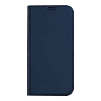 For iPhone 14/13 DUX DUCIS Skin Pro Series Shockproof Horizontal Flip Leather Phone Case (Dark Blue) - iPhone 14 Cases by DUX DUCIS | Online Shopping UK | buy2fix