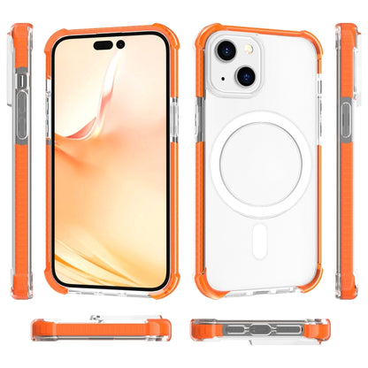 For iPhone 14 Magsafe Magnetic Acrylic Shockproof Phone Case (Orange) - iPhone 14 Cases by buy2fix | Online Shopping UK | buy2fix