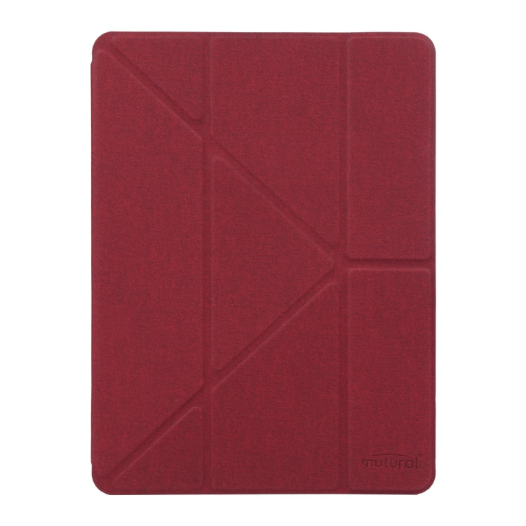 Mutural King Kong Series Deformation Holder Leather Tablet Case For iPad 9.7 2018 / 2017(Red) - iPad 9.7 (2018) & (2017) Cases by Mutural | Online Shopping UK | buy2fix