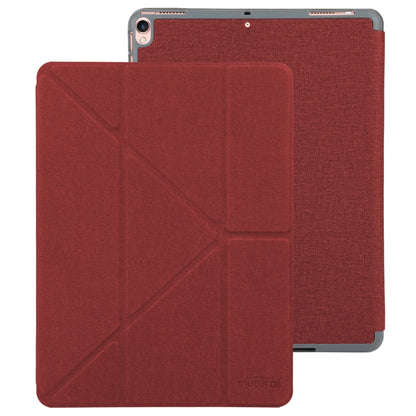 Mutural King Kong Series Deformation Holder Leather Tablet Case For iPad Pro 10.5 2019 / 2017(Red) - iPad Pro 10.5 inch Cases by Mutural | Online Shopping UK | buy2fix