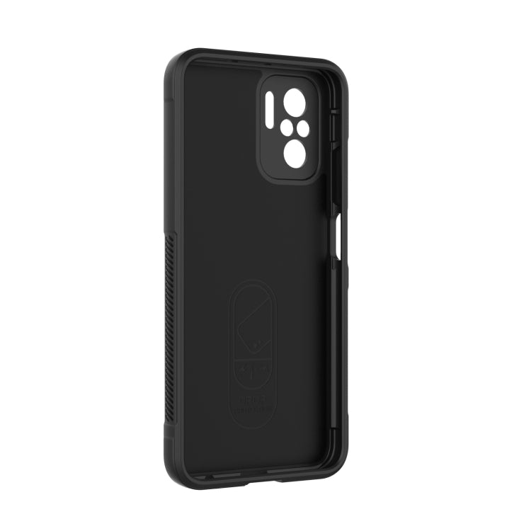 For Xiaomi Redmi Note 10 4G Magic Shield TPU + Flannel Phone Case(Green) - Xiaomi Cases by buy2fix | Online Shopping UK | buy2fix