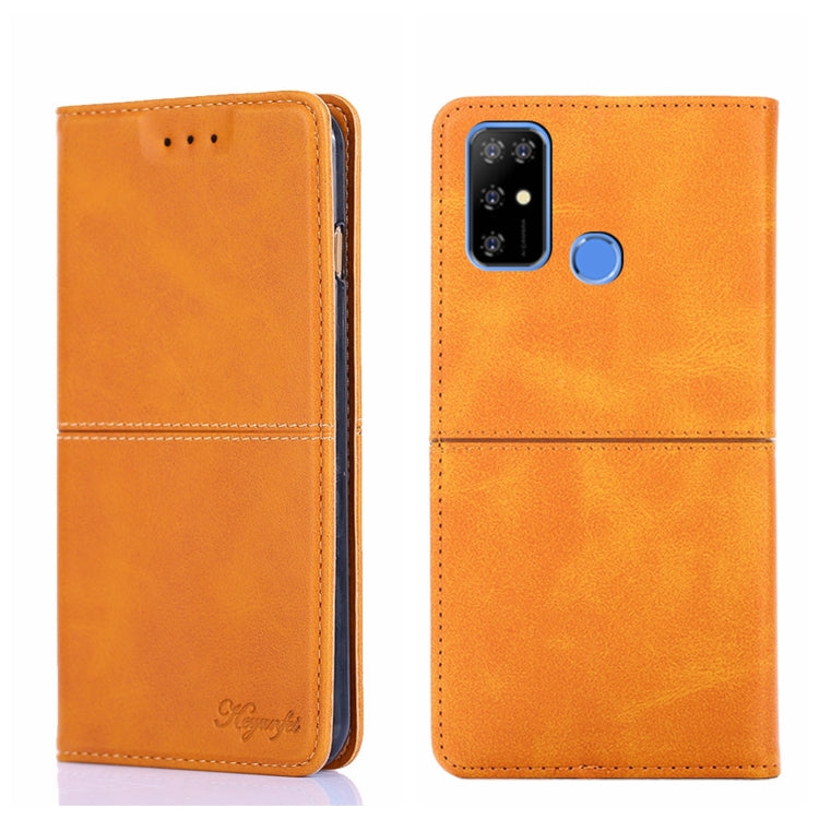 For Doogee X96 Pro Cow Texture Magnetic Horizontal Flip Leather Phone Case(Light Brown) - Doogee Cases by buy2fix | Online Shopping UK | buy2fix