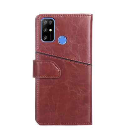 For Doogee X96 Pro Geometric Stitching Horizontal Flip Leather Phone Case(Dark Brown) - Doogee Cases by buy2fix | Online Shopping UK | buy2fix