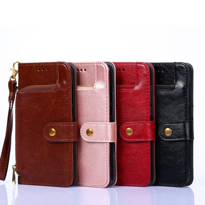 For Blackview A70 Zipper Bag Leather Phone Case(Rose Gold) - More Brand by buy2fix | Online Shopping UK | buy2fix