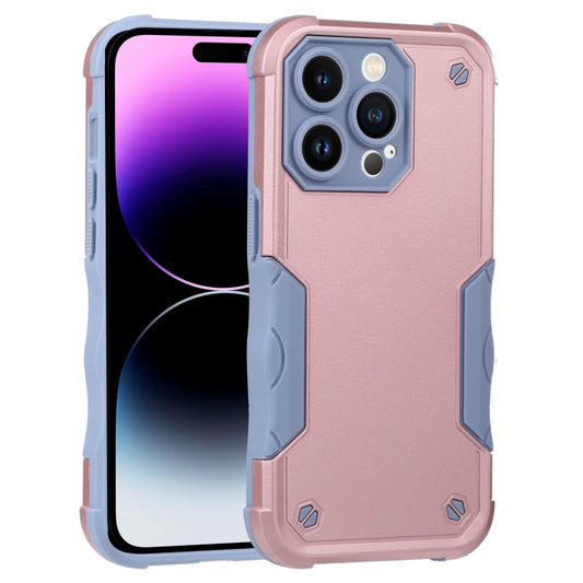 For iPhone 14 Pro Max Non-slip Shockproof Armor Phone Case (Rose Gold) - iPhone 14 Pro Max Cases by buy2fix | Online Shopping UK | buy2fix