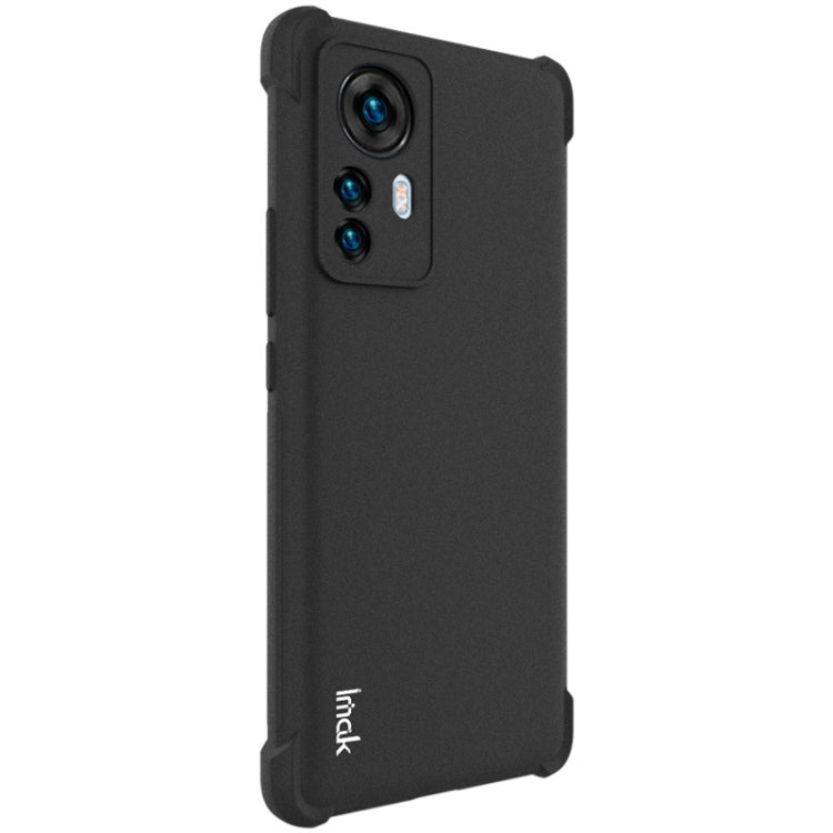 For Xiaomi 12 Pro IMAK All-inclusive Shockproof Airbag TPU Phone Case with Screen Protector (Matte Black) - Xiaomi Cases by imak | Online Shopping UK | buy2fix