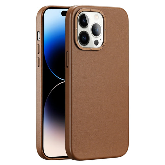 For iPhone 14 Pro DUX DUCIS Grit Series MagSafe Phone Case(Brown) - iPhone 14 Pro Cases by DUX DUCIS | Online Shopping UK | buy2fix