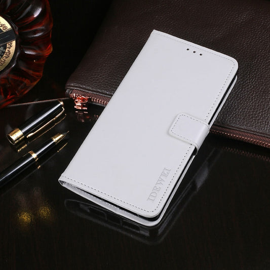 For Blackview BV9800 Pro idewei Crazy Horse Texture Horizontal Flip Leather Case with Holder & Card Slots & Wallet(White) - More Brand by idewei | Online Shopping UK | buy2fix