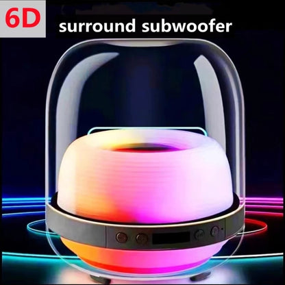 L20 15W Transparent Luminous 6D Stereo Wireless Bluetooth Speaker(Black) - Desktop Speaker by buy2fix | Online Shopping UK | buy2fix