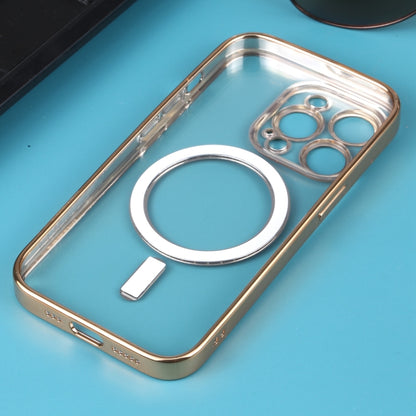 For iPhone 14 Pro Max MagSafe Electroplating Straight TPU Phone Case (Gold) - iPhone 14 Pro Max Cases by buy2fix | Online Shopping UK | buy2fix